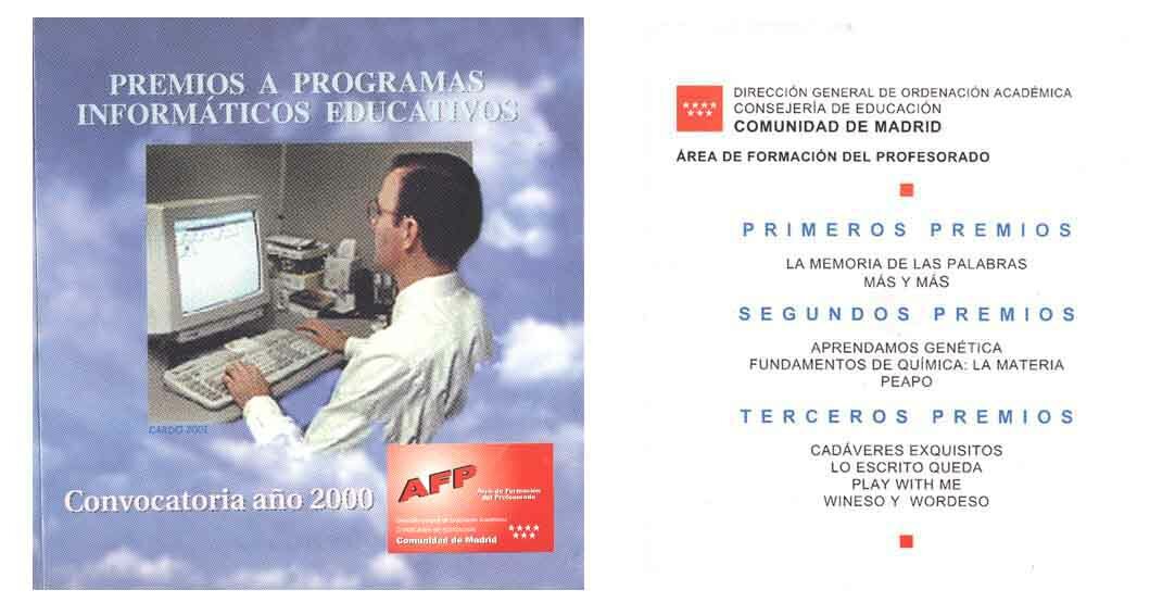 Carátula del CD editado por SFP Madrid con los programas premiados